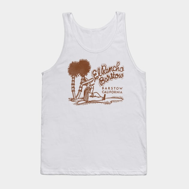 El Rancho Barstow Retro Defunct Restaurant / Bar Tank Top by darklordpug